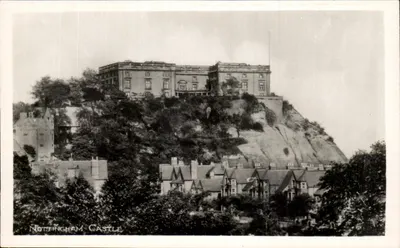 Castelo de Nottingham — vista panorâmica — editor desconhecido, número de série não visível