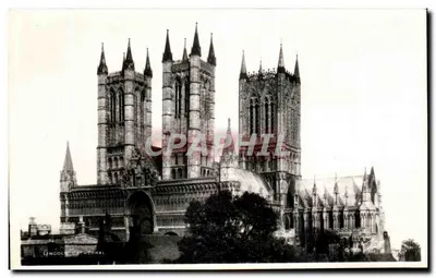 Catedral de Lincoln — vista panorâmica — Walter Scott, Bradford, n° G-788