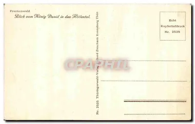 Höllental — Visão do cume do König David — Richard Zieschank Verlag — Verso
