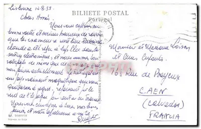 Torre di Belém — Lisbona — editore R. Torres, n° 709 — Verso