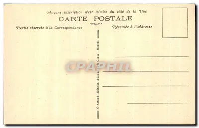 Rouen — Praça do Hôtel-de-Ville e Estátua de Napoleão — G. Artaud, editor, Nantes — Verso