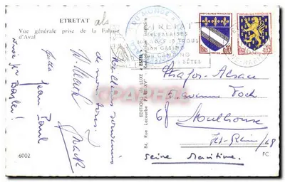 Etretat — Ogólny widok z Aval — Wydawca Etel — Rewers