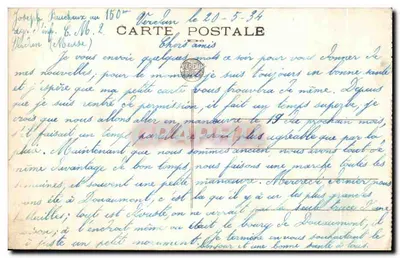 Verdun — Cemitério Militar do Faubourg Pavé (6 000 túmulos) — editor não identificado, n° 368 — Verso