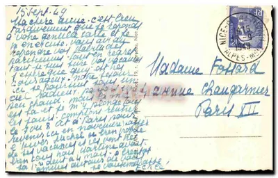 NICE — A Promenade dos Ingleses e o Mont-Boron — 734 — Verso