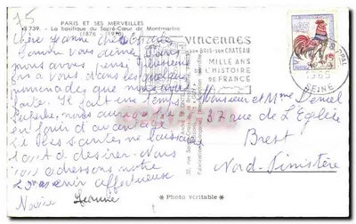 Basílica del Sagrado Corazón de Montmartre — París — Editor Guy — Reverso