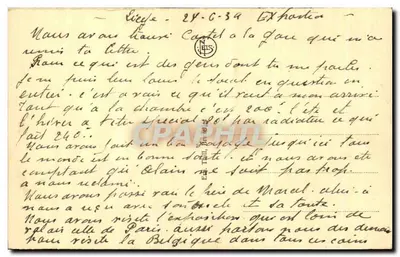 Namur — Widok na miasto i złącze Sambry i Meuse — Wydawca nieznany, numer serii nieczytelny — Rewers