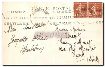 Dauphiné — Oisans — La Muzelle (alt. 3900 m.) — Cl.A.V. n° 0200 — Verso