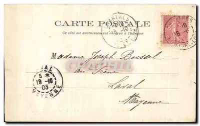 Chartres — Pomnik Pasteura — autor: Doktor Paul Ricœur — Czerwiec 1909 — Rewers