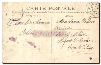 Parijs — Sacré-Cœur en funiculaar van Montmartre — J. H. n°206 — Achterkant