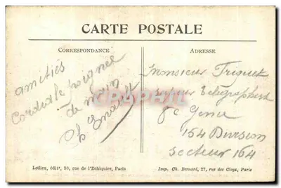 La Chapelle — N.D. de Lorette (P.-de-C.) — Visé à Paris No. 213 — Rewers