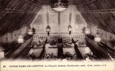 Notre-Dame-de-Lorette — A Capela Ardente — Cordonnier, arq., Coin, escult.
