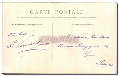 Castelo de La Malmaison — Antiga Residência de Napoleão I e da Imperatriz Joséphine — G. Baudinier, Nantern — Verso