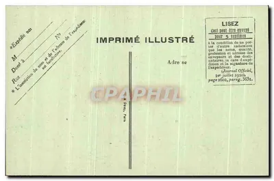 Paris — Île de la Cité und Pont-Neuf — Imprimé Illustré — Rückseite