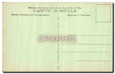 Lisieux — Południowy portal katedry Świętego Piotra — G. Artaud, wydawca, nr 55 — Rewers