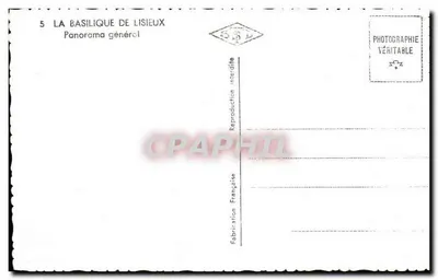 A Basílica de Lisieux — Panorama Geral — Fabricação Francesa — Verso