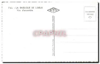 Basílica de Lisieux — Vista geral — BTL — Verso