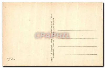 Vichy — Zakład wodny drugiej klasy — La Cigoogne, n° 454 bis — Rewers
