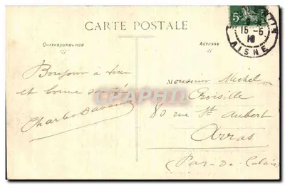 Saint-Quentin — Dettaglio del Monumento del 1557 — Editore G. Blanc — Verso