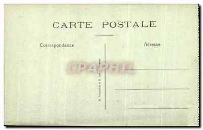 Missy-aux-Bois — Cemitério das 1ª e 2ª Divisões Americanas e do 6º de Marinha — editor B. Nougaro & H. Lefranc, Sète — Verso