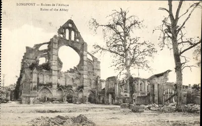Longpont — Ruínas da Abadia — B. Noupartèle e H. Lecitré, série não numerada