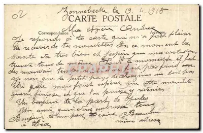 Soissons (Aisne) — Znane kopalnie, w których niemieccy żołnierze znakomicie się ukryli — Wojna 1914 — Rewers