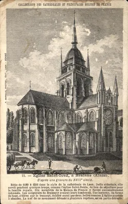Igreja de Saint-Ived, em Braisne (Aisne) — Coleção das catedrais e principais igrejas da França — F. Barmaud, fotógrafo, editor, Laon