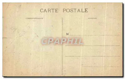 Bilhete postal antigo Chauny Faubourg de Laon Militaria — Verso