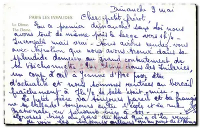 Parijs / De Invaliden — Het Dôme — Estel — Achterkant