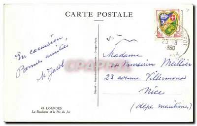 Bazylika i Pic du Jer — Lourdes — Déposé - Drager-Paris — Rewers