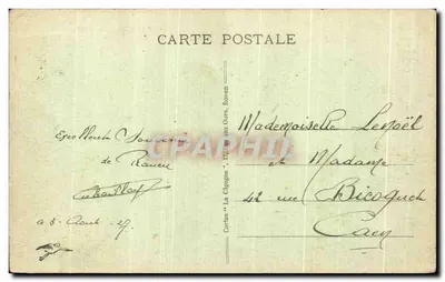 Rouen - Fontaine Sainte-Marie — wydawca 'La Cigogne', n° 48 — Rewers