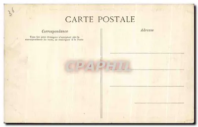 Zamek w Valençay (Indre) — Wewnętrzny dziedziniec nowo odrestaurowany — Gliche Fernand-Kassamot, Valençay (Indre) — Rewers