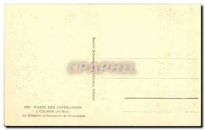 Museu dos Unterlinden — A Capela (Schœnengauer e Grunewald) — Sociedade Schœnengauer e Grunewald, Colmar — Verso