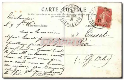 Paris — Les Invalides — editor desconhecido, número de série não visível — Verso