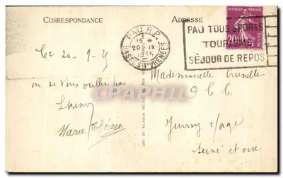 Pyrénées — Jezioro Escoubous i lodowce Néouvielle — LL — Rewers