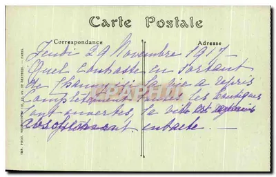 Noyon — La Plaza del Ayuntamiento — ND. Fot. — Reverso