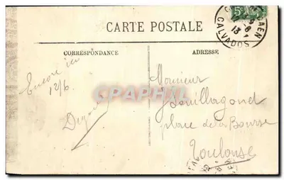 Caen — Katedra Świętego Piotra i Ogrody — LL. N° 87 — Rewers