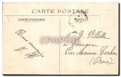 Pontoise — Escalera que conduce a la Iglesia de San Macieu — Tarjeta postal antigua n°181 — Reverso