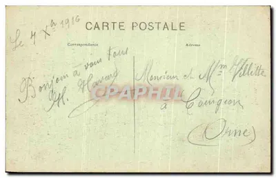 Verdun bombardeado — vista da cidade após os combates — Sommer, Bar-le-Duc, n°1 — Verso