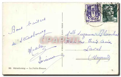 Strasbourg — La Petite France — editor 95 — Verso