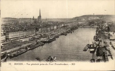 Rouen — Vue générale prise du Pont Transbordeur — ND