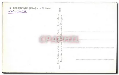Pierrefonds (Oise) — Zamek — Éditions d'Art Yvon, Paryż — Rewers