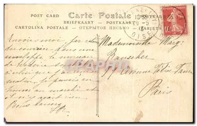 Zamek w Chantilly — Widok z parteru — ND Phot. — Rewers