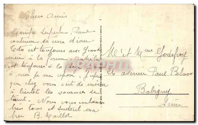 Chalé nos Novos Parques — Vichy — editor ARC, n° 59 — Verso