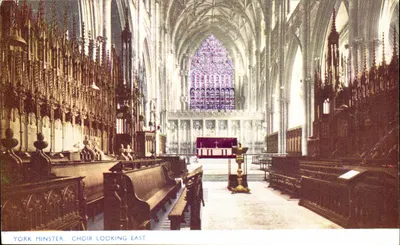 York Minster. Cúpula Olhando para Leste — Photocron Co. Ltd., Tunbridge Wells, Kent
