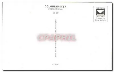Bilhete postal antigo Bandeira Britânica — Verso