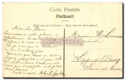 Han sur Lesse — O buraco de Han (Saída das cavernas) — Nels, Bruxelas, Série 8 No 169 — Verso