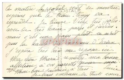 Vichy — O Parque Antigo — La Cigogne, n° 351 — Verso