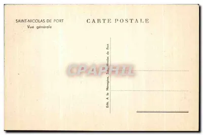 Saint-Nicolas de Port — Vista geral — Édit. à la Ménagère, Saint-Nicolas de Port — Verso