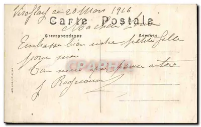 Pałac w Versailles — Plac Marbrzy — Wydawca anonimowy, nr 7 — Rewers