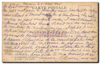 La Basilica di Lisieux — Vista generale — Editore: La Crypte, n°4 — Verso